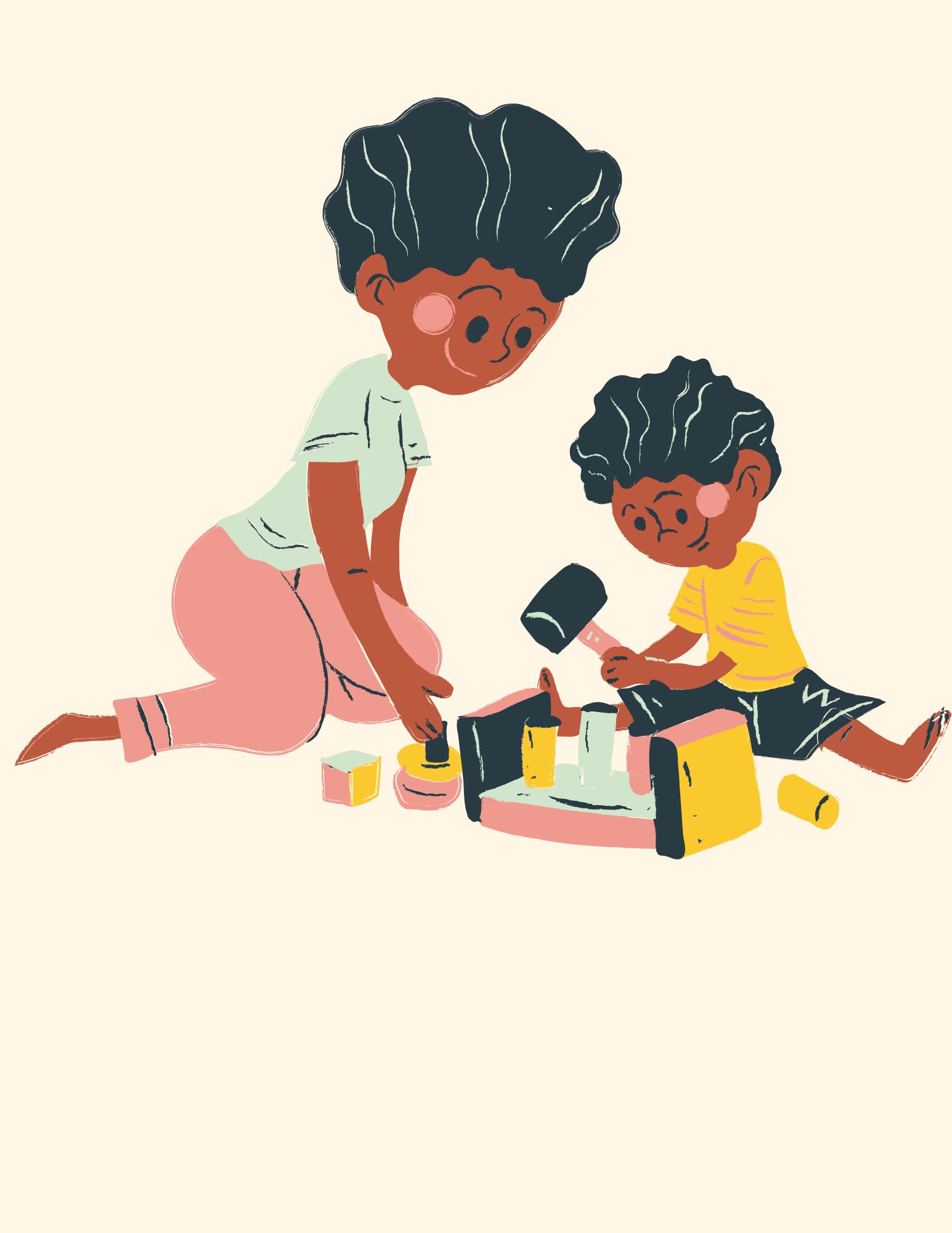 Purple Neutral Cute Illustrated Playgroup Flyer (2)